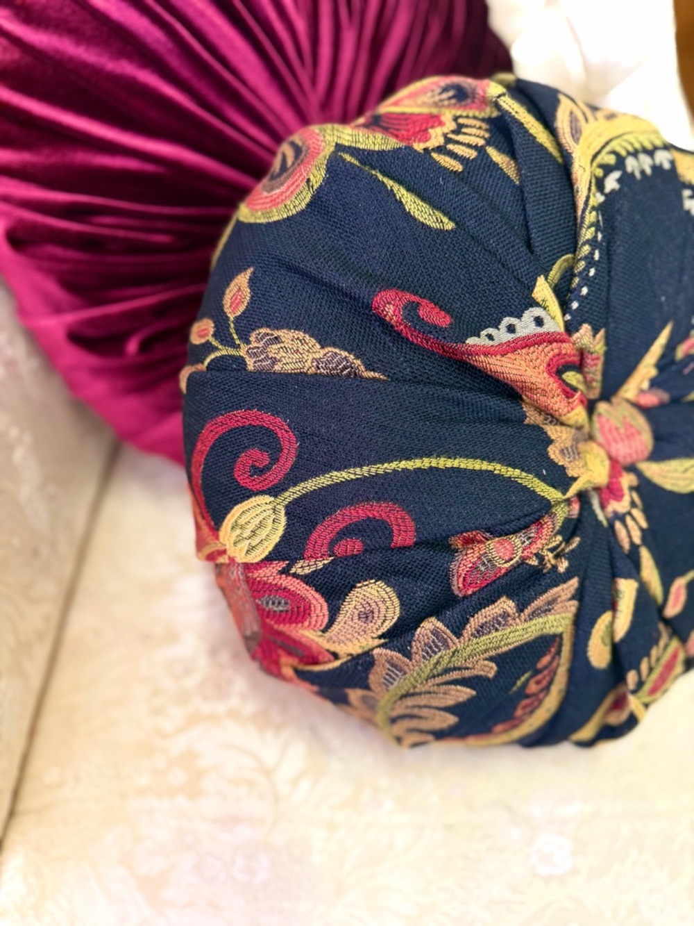 Black and Gold Decorative Pillow